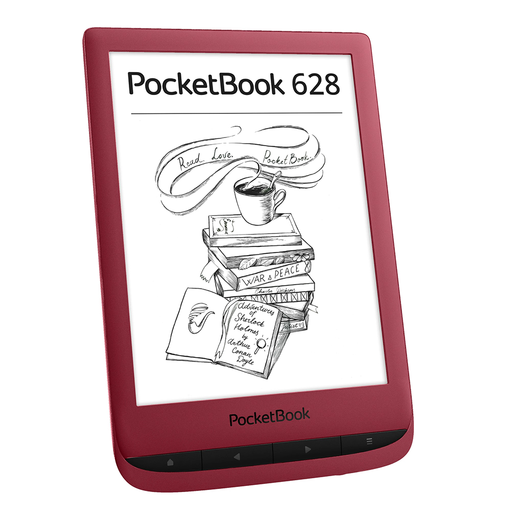 Elektron kitob PocketBook E-Reader 628, Qizil | ERC