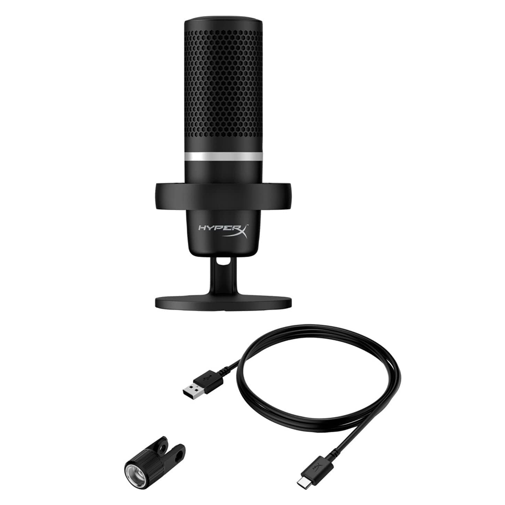 Mikrafon HyperX DuoCast, Qora