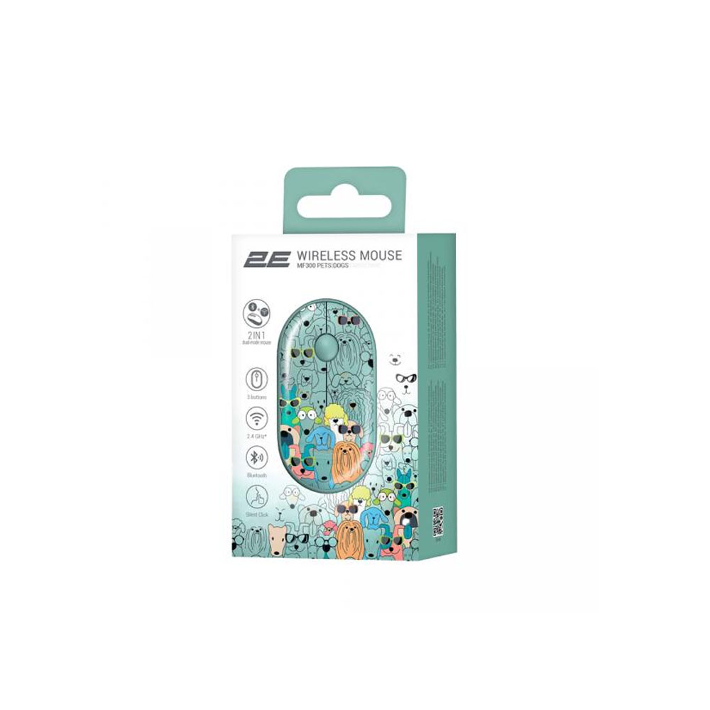 Мышь 2E MF300, Silent WL BT PETS:DOGS / ERC