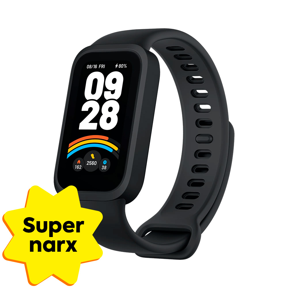 Aqlli soat Xiaomi Smart Band 9 Active, Qora